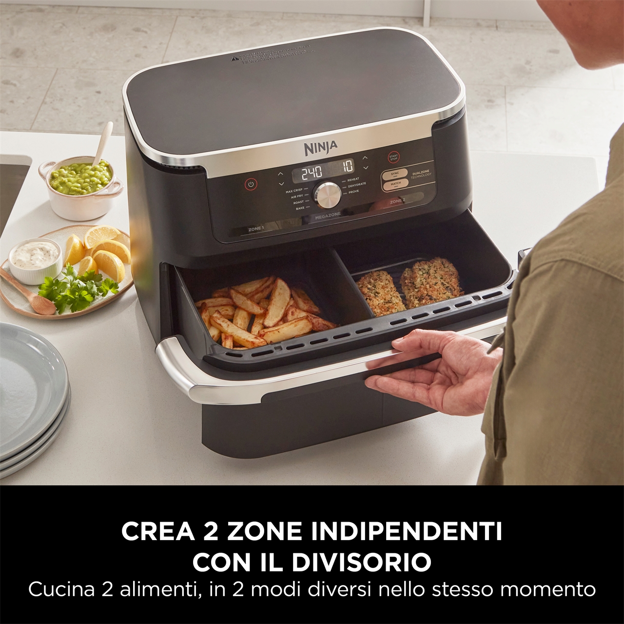 FRIGGITRICE AD ARIA NINJA FLEXDRAWER DA 10,4 L-6