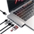 PRO HUB USB-C CON 4K HDMI + USB-C + CARD READER SILVER-1