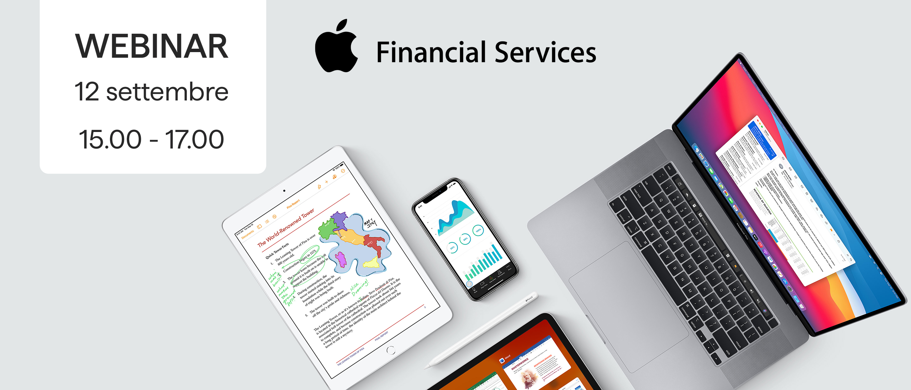 Conveniente e agevolato.  È Apple Financial Services!