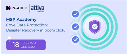 Cove Data Protection: Disaster Recovery in pochi click