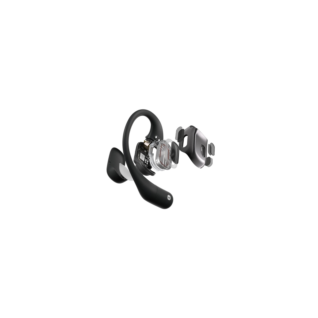 OPENFIT - AURICOLARI TRUE WIRELESS AD ORECCHIO LIBERO - NERO-3