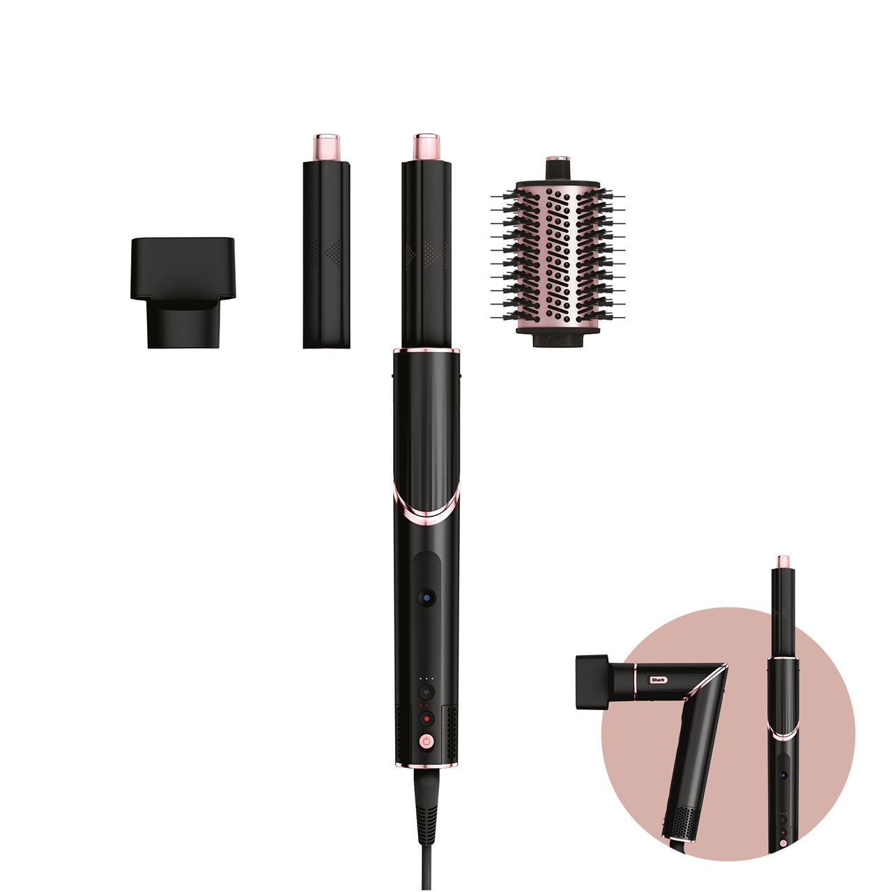 STYLER E ASCIUGACAPELLI SHARK FLEXSTYLE - NERO E ORO ROSA HD424EU-1