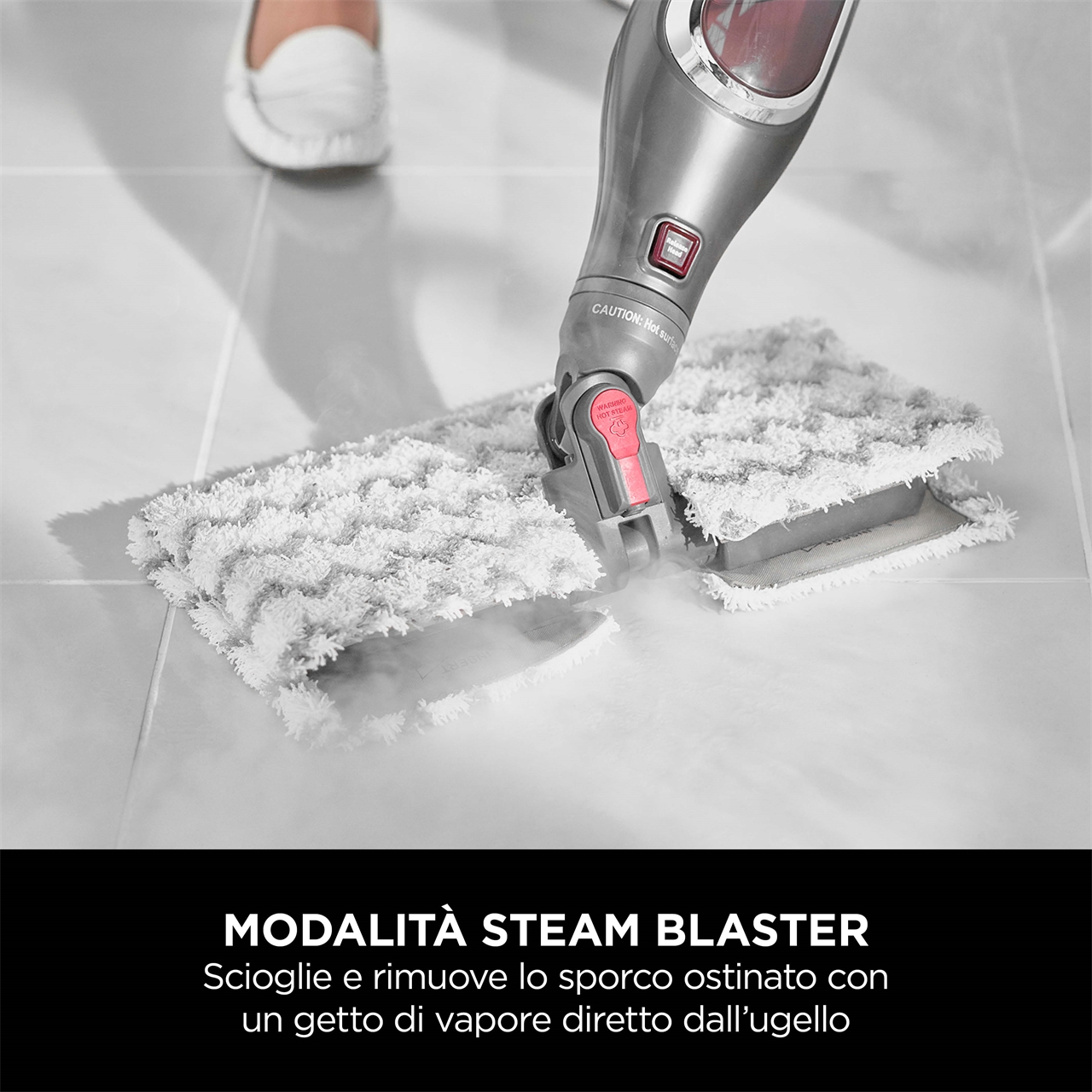 SCOPA A VAPORE SHARK KLIK 'N' FLIP CON STEAM BLASTER S6003EU-1