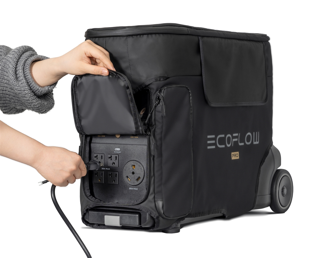 BORSA PER ECOFLOW DELTA PRO - NERO-2