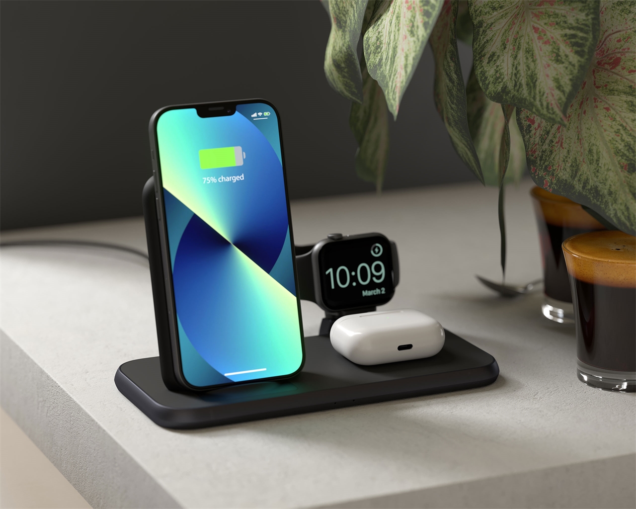 STAND RICARICA WIRELESS 4-IN-1 ALLUMINIO-6