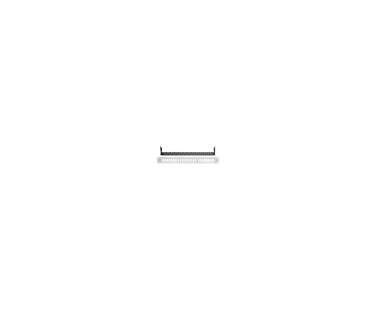 PATCH PANEL KU 24X UNSHIELDED BLACK 19" 1U-0