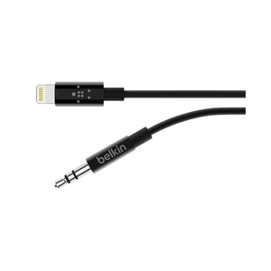 CAVO AUX DA LIGHTNING A AUDIO JACK 3.5MM - 0,9 METRI - NERO