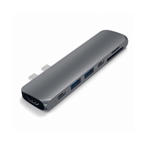 PRO HUB USB-C CON 4K HDMI + USB-C + CARD READER SPACE GRAY