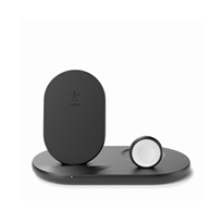 SUPPORTO WIRELESS 3 IN 1 - STAND + WATCH + AIRPODS - NERO