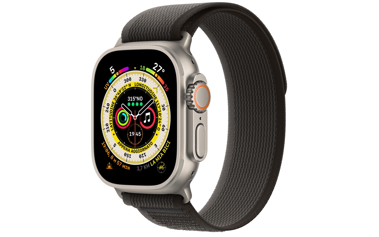 WATCH ULTRA GPS+CELL 49MM TITANIO - TRAIL LOOP NERO/GRIGIO M/L