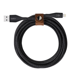 CAVO IN PVC LIGHTNING USB-A STRAP 10 3MT - NERO