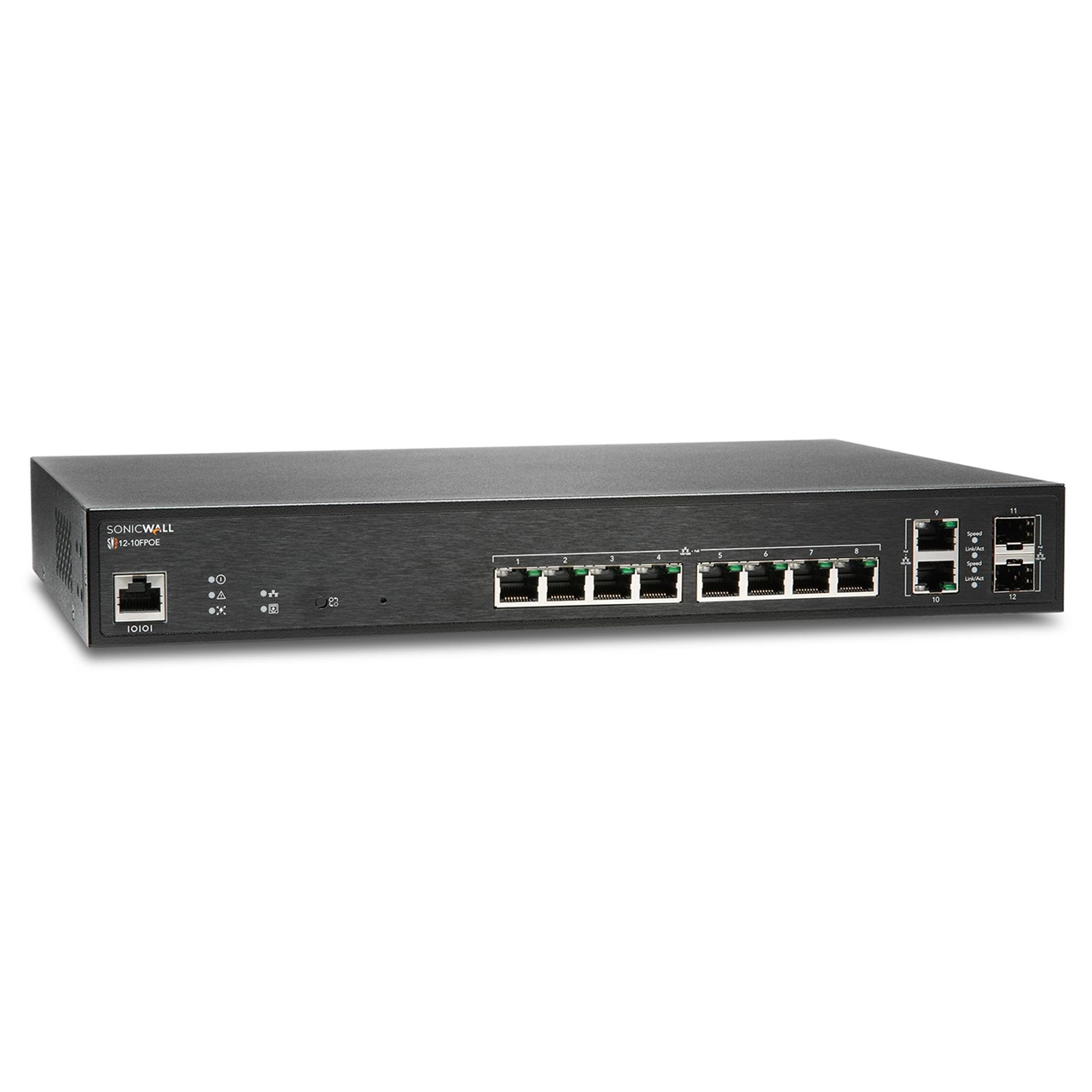 SONICWALL SWITCH SWS12-10FPOE WITH WIRELESS NETWORK MANAGEMENT AND
SUPPORT 1YR-0
